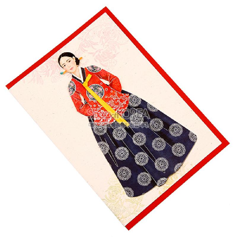 전통 한복카드-공주